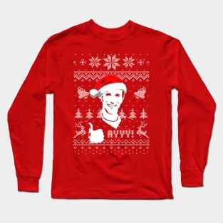 Ayyy Fonzie Christmas Parody Long Sleeve T-Shirt